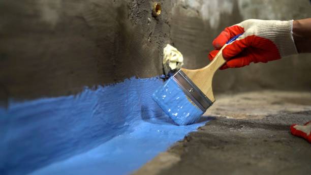 Commercial Waterproofing project at a Woodburn, OR business property by SJ Waterproofing Pros